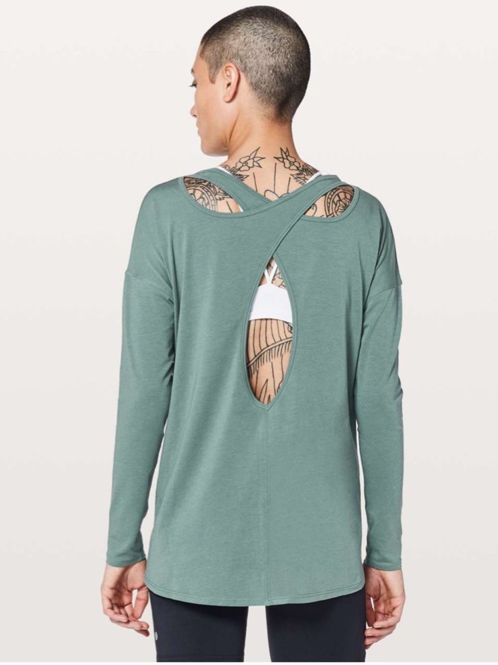 Lululemon Back Into It Long Sleeve juniper 6